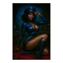 Póster de la comandante Gail Kween | Pinup de cien