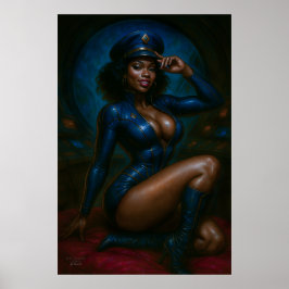 Póster de la comandante Gail Kween | Pinup de cien