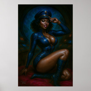 Póster de la comandante Gail Kween Pinup de cien
