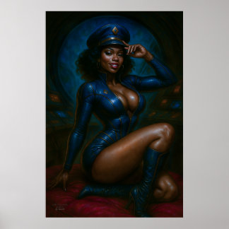 Póster de la comandante Gail Kween | Pinup de cien