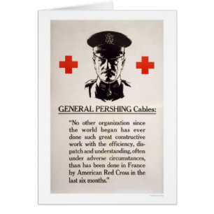 Poster de la Cruz Roja de general Pershing