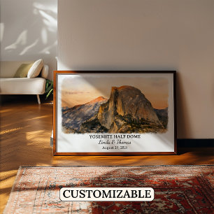 Póster de la cúpula Yosemite Half Dome California,