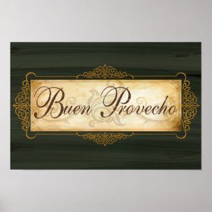 Poster de la decoración de Buon Provecho