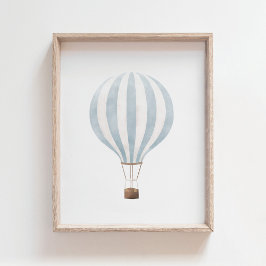 Poster de la decoración de la guardería con globo 