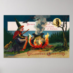 Poster de la decoración del fiesta del búho del