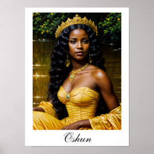 Póster de la diosa africana Oshun Orisha