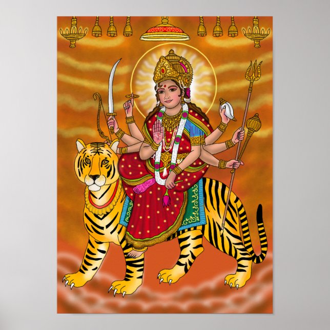 Póster de la Diosa Durga (Frente)
