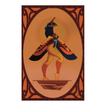Póster de la diosa egipcia MAAT