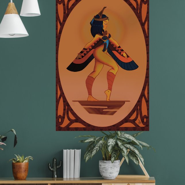 Póster de la diosa egipcia MAAT (Salón 1)