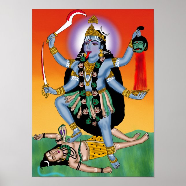 Póster de la diosa Kali (Frente)