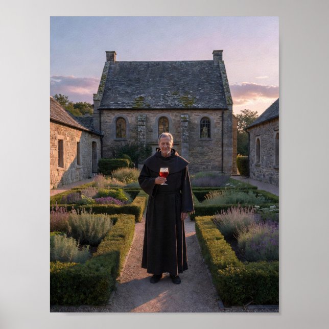 Póster de la ensoñación crepuscular del jardín mon (Frente)