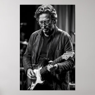 Póster de la ensoñación de guitarra de medianoche
