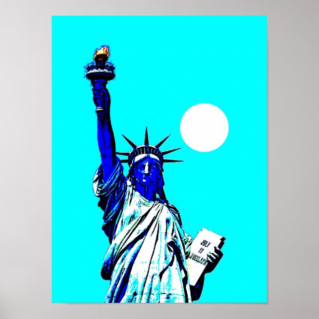 Poster de la Estatua de la Libertad del Arte Pop (Frente)