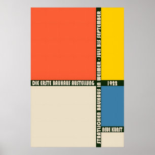 Póster de la Exposición Bauhaus 1922 Arte de Grado