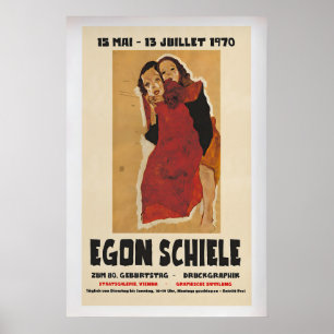 Póster de la exposición de Egon Schiele 1970 Arte