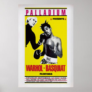 Póster de la exposición de Warhol Basquiat Arte Vi