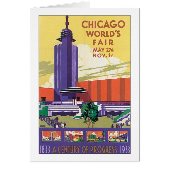 Poster de la Feria Mundial de Chicago en 1933 (Frente)