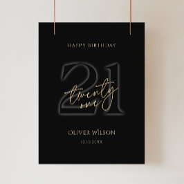 Póster de la fiesta de cumpleaños número 21 de Mod