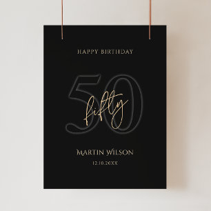 Póster de la fiesta de cumpleaños número 50 de Mod