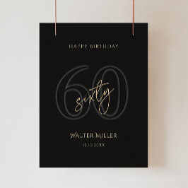 Póster de la fiesta de cumpleaños número 60 de Mod