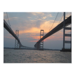 Poster de la foto del puente de la bahía de