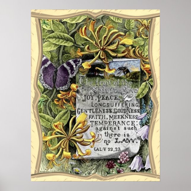 Póster de la Fruta del Espíritu (Frente)