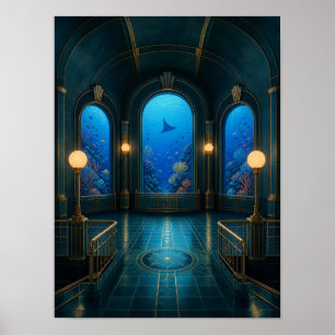 Póster de la Galería del Acuario de la Hora Azul j