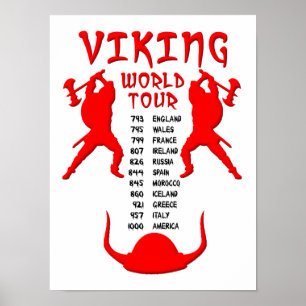 Póster de la gira mundial Viking