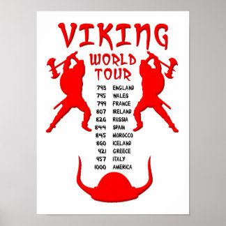 Póster de la gira mundial Viking