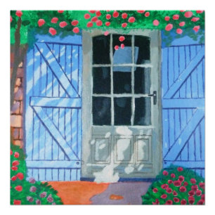 Poster de la granja francesa Yard Glossy