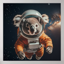 Póster de la Guardería Espacial del Astronauta Koa