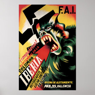 Póster de la Guerra Civil Española Camaradas, alis