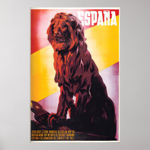 Póster de la Guerra Civil Española ¡España es nues