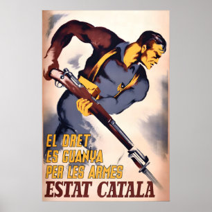 Póster de la Guerra Civil Española Propaganda del 