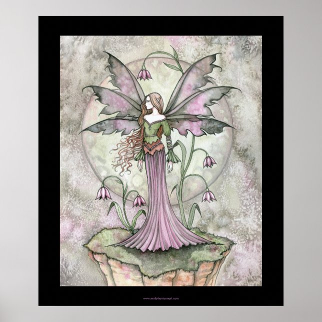 Póster de la Hada de la Flor de la Luna Tranquila (Frente)
