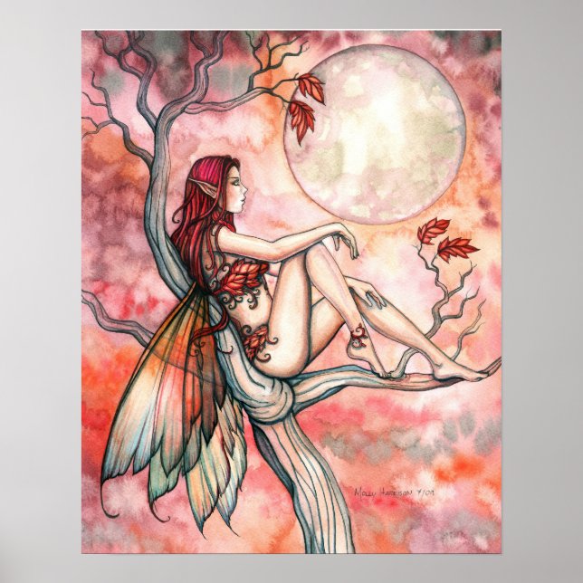 Póster de la Hada de Otoño por Molly Harrison (Frente)