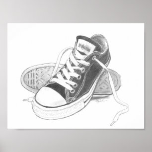 Poster de la impresión del arte de las zapatillas