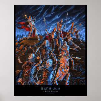 Poster de la Legión de Esqueleto de Arte Terrestre