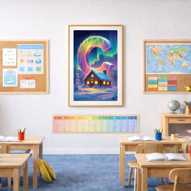 Póster de la letra C de Aurora | Impresión artísti (Subido por el creador)