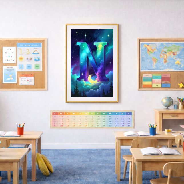 Póster de la letra N de Aurora | Arte de las luces (Subido por el creador)