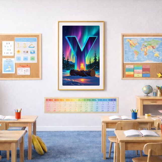 Póster de la letra Y de Aurora | Arte de las luces (Subido por el creador)