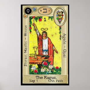 Póster ~ de la llave 1 de Ifdawn Deepdream Tarot uno de