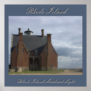 Póster de la luz del sureste de Block Island