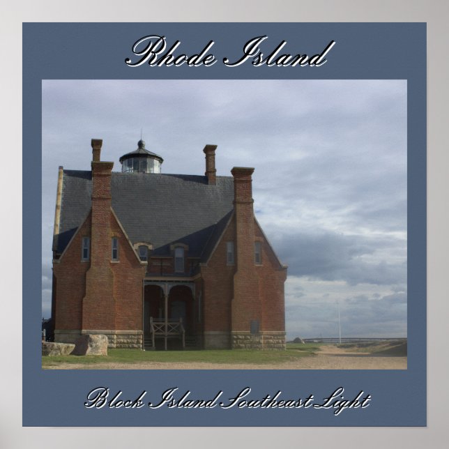 Póster de la luz del sureste de Block Island (Frente)