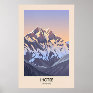 Póster de la montaña Lhotse Himalayas