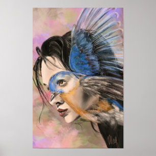 Póster de la Mujer Pájaro