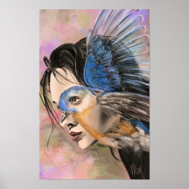 Póster de la Mujer Pájaro (Frente)