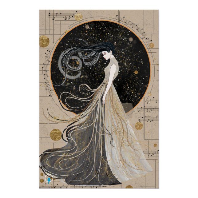 Poster de la musa celeste (Anverso)