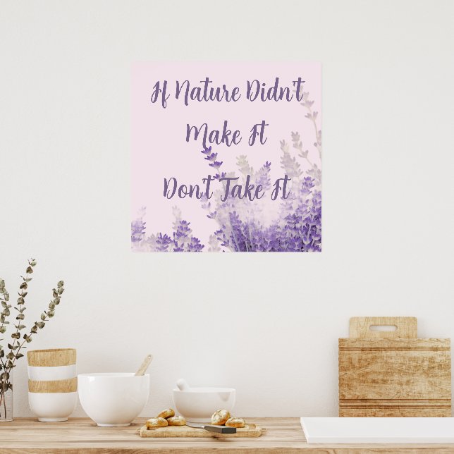 Póster de la naturaleza (Cocina)