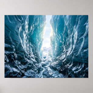 Póster de la Naturaleza del Paso de Hielo Glacial